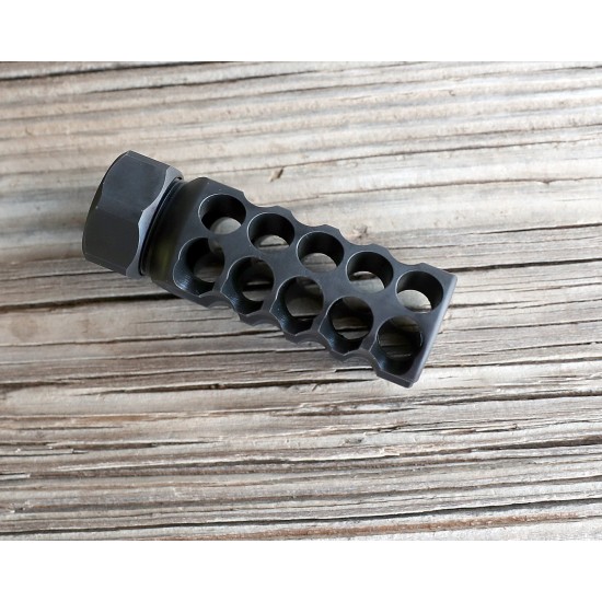 5 Star Muzzle Brake w/lock nut  - Black